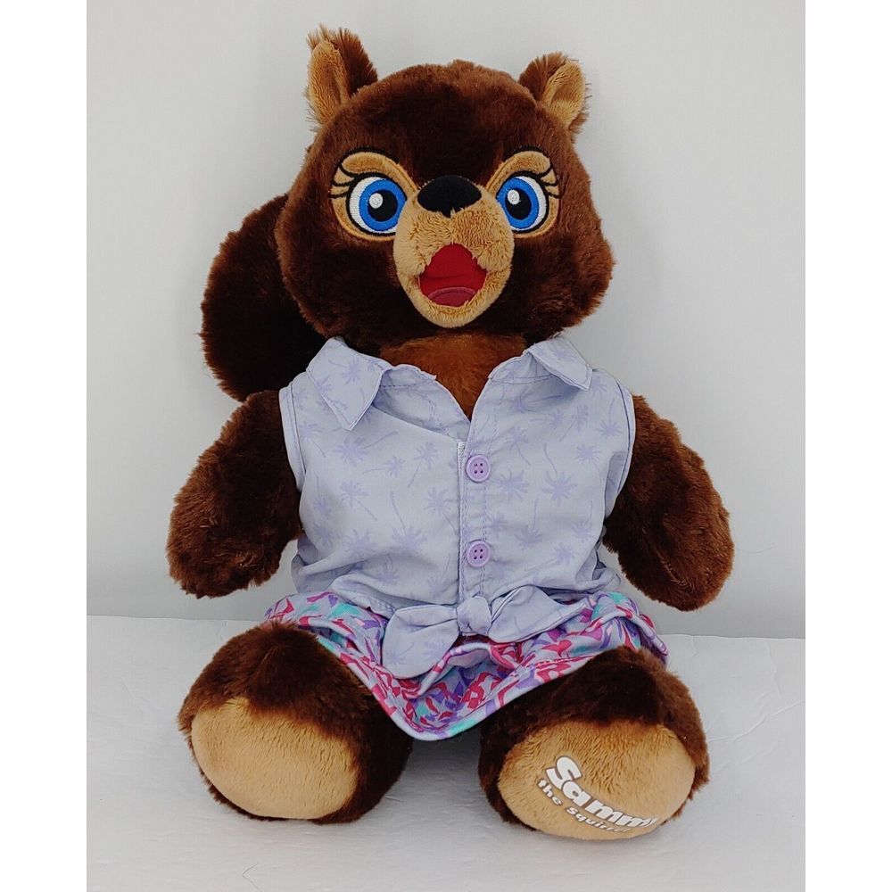Build A Bear Workshop Great Wolf Lodge 15" Sammy Squirrel Plush Wearing Outfit